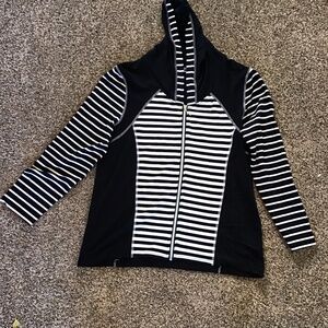 🦋Lightweight Blue and White Hoody SZ XL petite